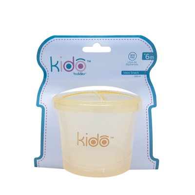 Vaso Snack 280Ml Amarillo Claro Kido