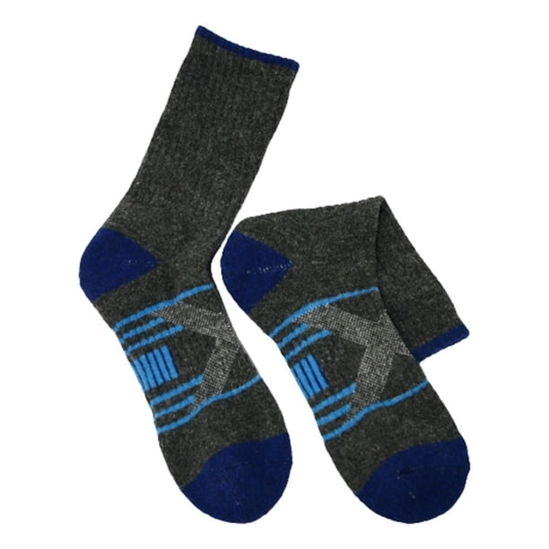Calcetas 70% Lana Merino Ski Snowboard, Invierno Senderismo gris M