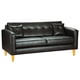 thumbnail image 2 of Sofa New Retro 3 Cuerpos Pu 04 Negro, 2 of 5