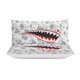 thumbnail image 4 of White Grey Bape Shake Camo Comforter Set Soft 3 Pcs Twin Bedding Sets Thicken for All Season, 4 of 5