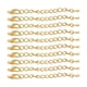 thumbnail image 4 of 10x Extensor De Cadena, Accesorios Para Hacer Joyas, Regalos De Vacaciones, Pulsera, Collar Dorado, 4 of 5