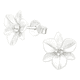 thumbnail image 2 of Aros De Flor Plata Fina 925 Pendientes Zarcillos, 2 of 3