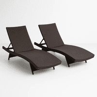 Klik Muebles - Pack De 2 Reposeras Moderna Para Terraza O Piscina En Ratán