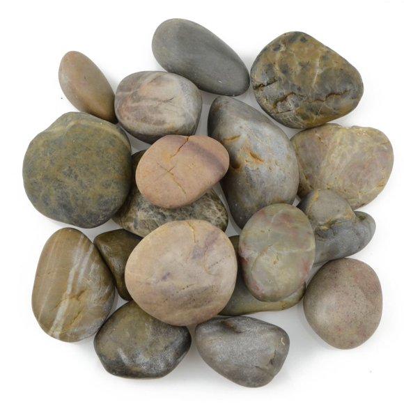 Guijarros de río para acuarios CNZ, colores mixtos, 2,0 a 3,0 cm, 2,27 kg