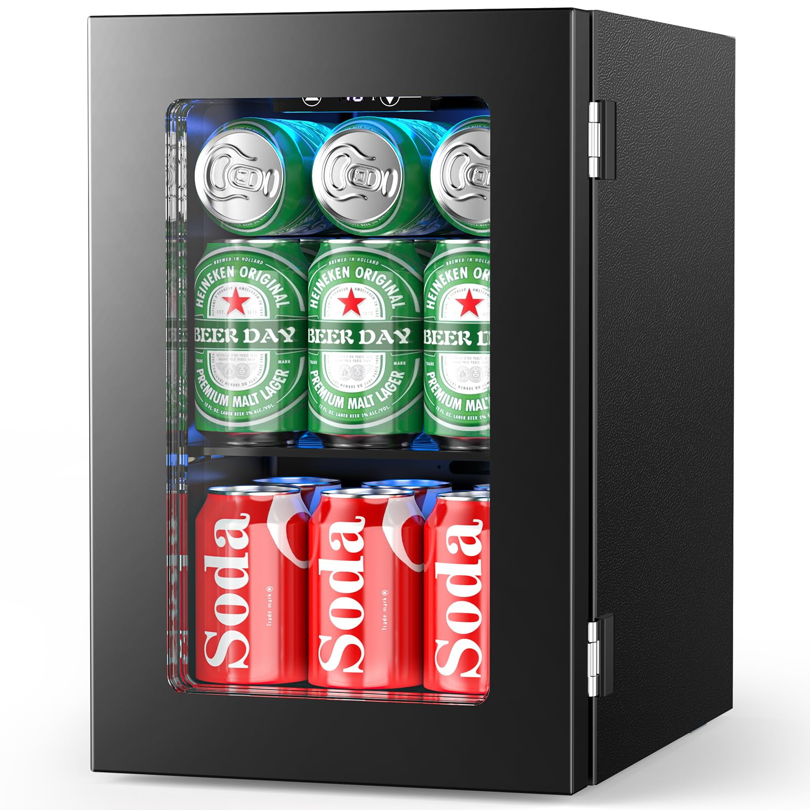 Refrigerador De Bebidas Electactic Para 24 Latas, Mini Frigorífico Negro