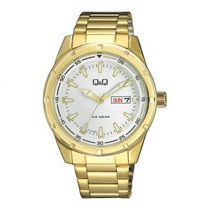 Reloj Analogo Dorado Q&Q A214J001Y