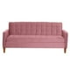 thumbnail image 4 of Futón Sofá Cama Genova Tela Velvet Palo Rosa, 4 of 8