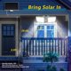 thumbnail image 3 of Proyectores solares para exteriores Cozeet 180 LED 6500 K con control remoto, 2 unidades, 3 of 6