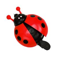 Magideal - Timbre Infantil Bicicleta Para Niños Niñas Con Diseño De Mariquita Campana Resistente De Aleación De Aluminio Sonido Fuerte Y Decoración Para Manillar Rojo