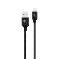 Cable Trenzado Usb A Lightning Maxell 2 Metros Carga Rápida Negro