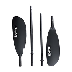 Ioensy - Palas De Kayak, Eje De Aluminio Portátil Duradero, Accesorio De Rafting, Pala De Doble Cabeza, Negro