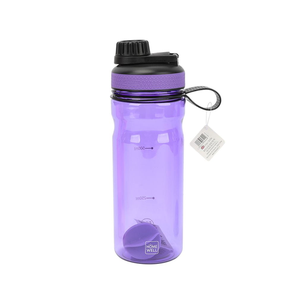 Homewell - Botella Sport Shaker Agua Morado 900ml