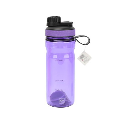 Homewell - Botella Sport Shaker Agua Morado 900Ml