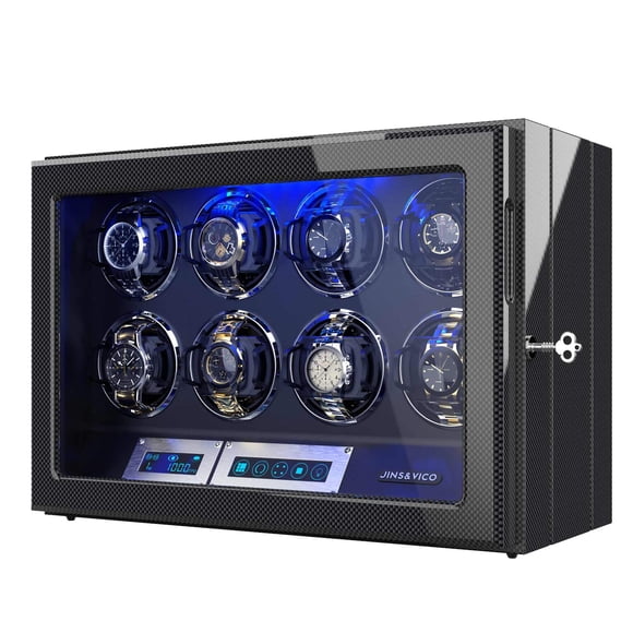 Reloj Winder JINS&VICO Piano Finish 8 Winding Spaces