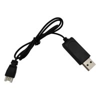 Magideal - Cable De Carga De Batería Usb, Piezas De Cuadrirrotor Rc De 3,7 V, Longitud De Alto Rendimiento, 58Cm, Negro, Duradero, Reemplaza La Salida De 500Ma
