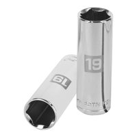 Truper - Dado Hexagonal Milimetrico Cuadrante 1/2"" Largo 19Mm