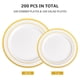 thumbnail image 2 of Platos De Plástico 200 Unidades Dorados Desechables Para Fiestas, 2 of 7