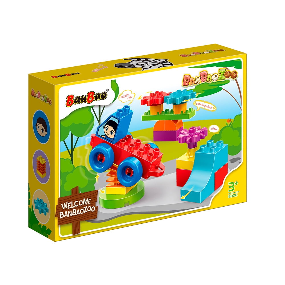 Set De Bloques De Construcción Zoo Playground Banbao