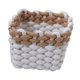 thumbnail image 3 of Cesta Para Toallas, Elegante Organizador Multiusos Para Tocador, Sala De Estar, Juguetes, Marrón Y Blanco, 3 of 5