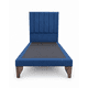 thumbnail image 4 of Cama Plaza y Media Turin Azul Respaldo + Base + Colchon Mery Desing, 4 of 8