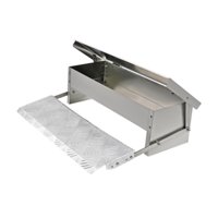 Magideal - Comedero Automático Para Pollos, De Acero Inoxidable, Resistente Al Agua, Práctico Comedero Con Pedal Para Aves De Corral, Con Apertura Automática, Pa