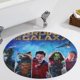 thumbnail image 5 of Guardianes de la Galaxia Alfombra Redonda de Felpa Coral, Antideslizante, No Desprende Pelusas, Lavable y Duradera para Salón, Dormitorio y Habitación de Niños 60cm, 5 of 6