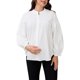 thumbnail image 1 of INSPIRE CHIC Camisas de Maternidad para Mujeres Blusas Plisadas con Botones Manga Larga Top de Lactancia para Embarazo L Blanco, 1 of 6