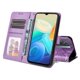 thumbnail image 4 of Funda tipo cartera FOXDOCK para Vivo Y76 5G , diseño girasol en relieve, cuero PU, cierre magnético, soporte y tarjetero, 4 of 5