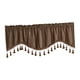 thumbnail image 4 of Cortina de ventana de bolsillo para barra, cortinas de ventana pequeña, cenefa, tratamientos de ventana pequeña transpirable, cortinas de nivel corto Café, 4 of 5
