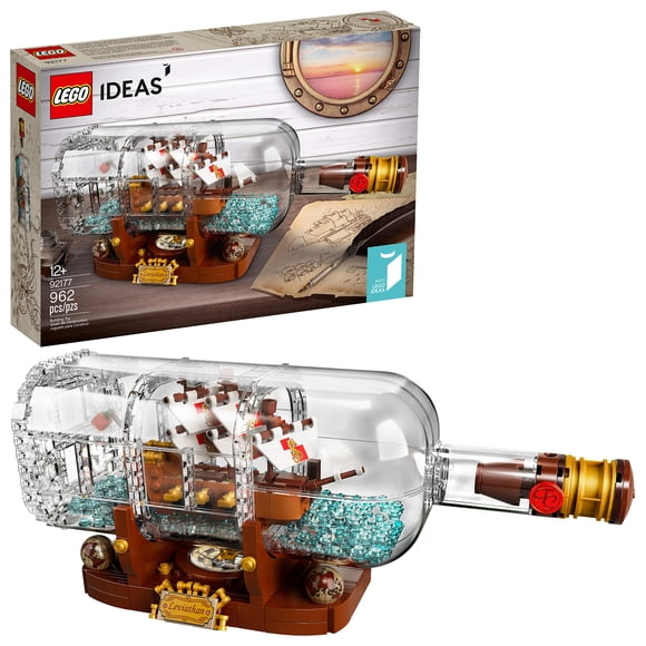 Kit de construcción LEGO Ideas Ship in a Bottle 92177 para adultos