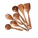 thumbnail image 2 of Juego De Utensilios De Cocina De Madera, Antiadherente, Madera De Teca, Duradero Para Accesorios Para El Hogar, 7 Piezas, 2 of 5