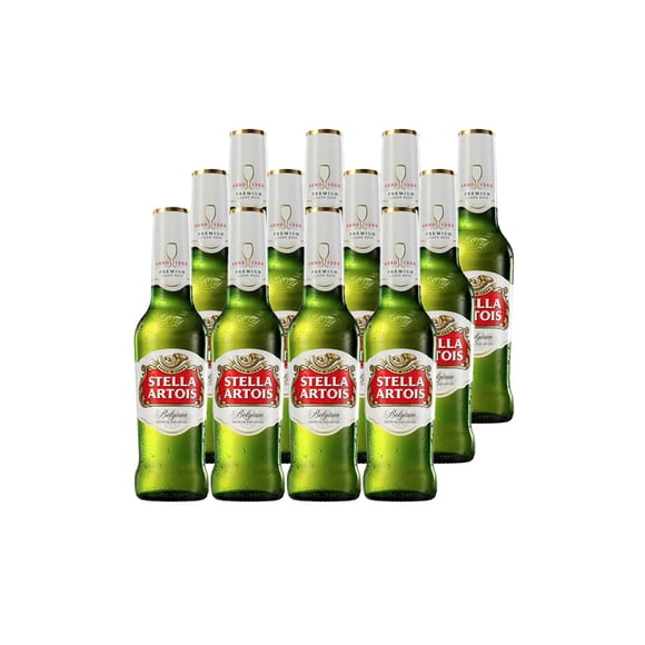 12X Cerveza Stella Artois Botellín 5,2° 330cc