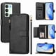 thumbnail image 1 of FOXDOCK Funda Tipo Cartera para Tecno Camon 40 Premier Cuero PU con Cremallera y Correa de Muñeca, Ranuras para Tarjetas, Soporte Plegable, Cierre Magnético, 1 of 5