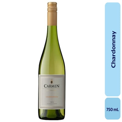 Vino Chardonnay Botella 750 Ml Carmen