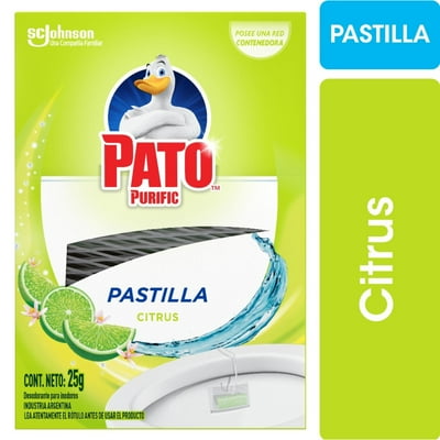 Pastilla Para Inodoro Colgador Citrus Caja 25 G Pato