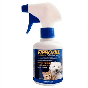 Drag Pharma - Antiparasitario Fiprokill Spray Para Perros Y Gatos 250 Ml