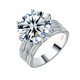 thumbnail image 1 of 10CT Moissanite Engagement Rings para Mujer Anillo de Promesa de Aniversario de Plata Esterlina Corte Redondo Color D VVS1 Anillos de Moissanita Anillos de Diamante con Certificado, 1 of 8