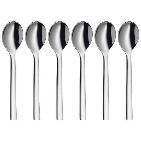 Juego de 6 cucharas WMF Nuova de acero inoxidable de 11 cm