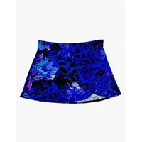 Samia - Bikini Calzón Falda Estampado Azul