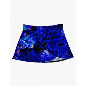 Samia - Bikini Calzón Falda Estampado Azul