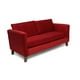 thumbnail image 2 of Sofá Mila 3C Felpa Rojo, 2 of 2