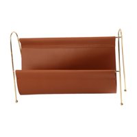 Magideal - Revistero Organizador De Libros Y Archivos, Estantería Para Álbumes, Cesta De Almacenamiento De Revistas De Pu Independiente Para Decoración De Comedo