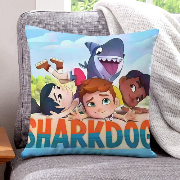 Funda de Almohada Desmarcar Sharkdog Terciopelo 61x61 cm