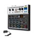 thumbnail image 1 of Mezclador de audio BEKBOES Professional de 4 canales con alimentación Phantom de 48 V, 1 of 7