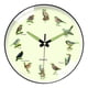 thumbnail image 2 of Reloj De Pared Con Temática De Pájaros, Silencioso, Redondo, Ideal Como Regalo, Para Oficina, Escuela, Estudio, Color Negro., 2 of 5