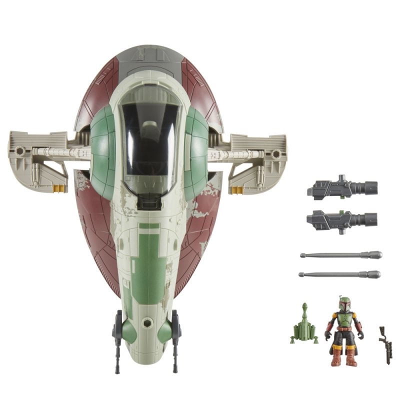 Star Wars - Figura De Acción Mission Fleet Batalla Estelar Boba Fett Y Nave Estelar