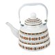 thumbnail image 5 of Tetera De Té Esmaltada Vintage, Vajilla De 2,5 L, Olla De Agua Caliente Con Mango De Acero, Mango Blanco, 5 of 5