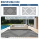 thumbnail image 4 of Alfombra exterior Garvee 152 cm gris y blanco reversible, 4 of 9