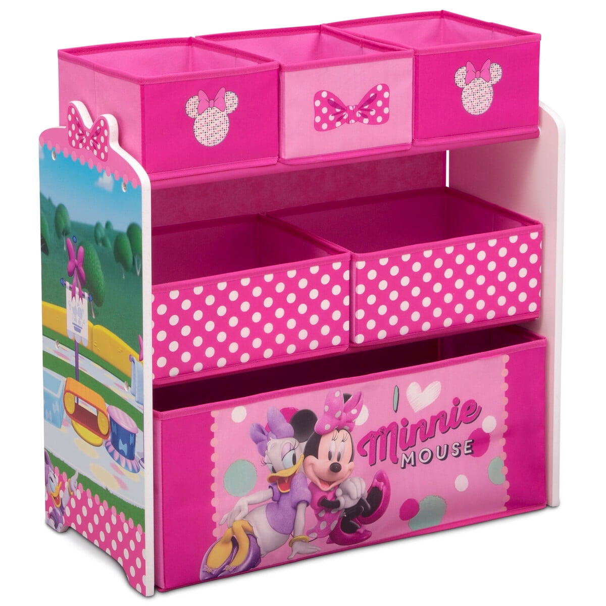 Organizador De Juguetes Minnie Mouse 6 Bins Delta Children