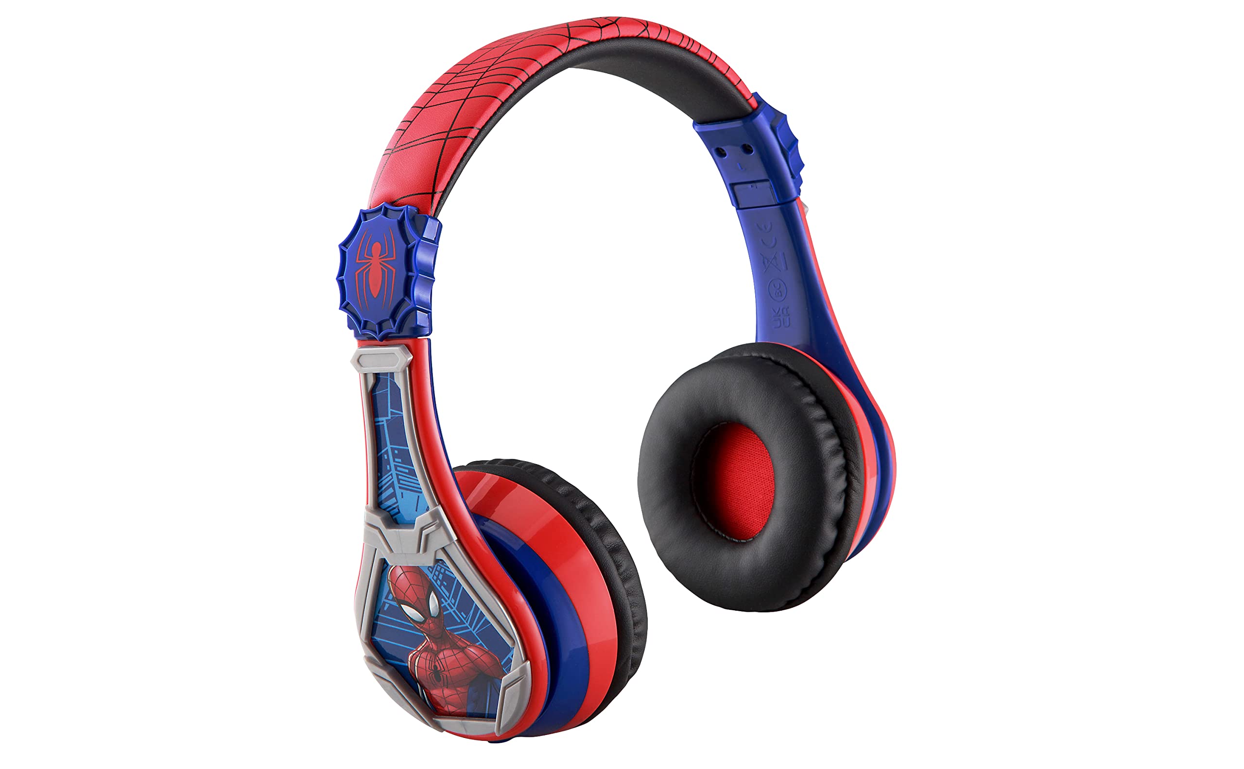 Auriculares Ekids Spiderman Inalámbricos Bluetooth Con Micrófono Para Niños